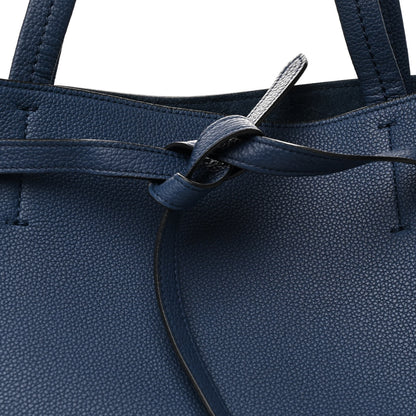 Celine Soft Grained Calfskin Small Belt Cabas Phantom Deep Blue 9 of 14