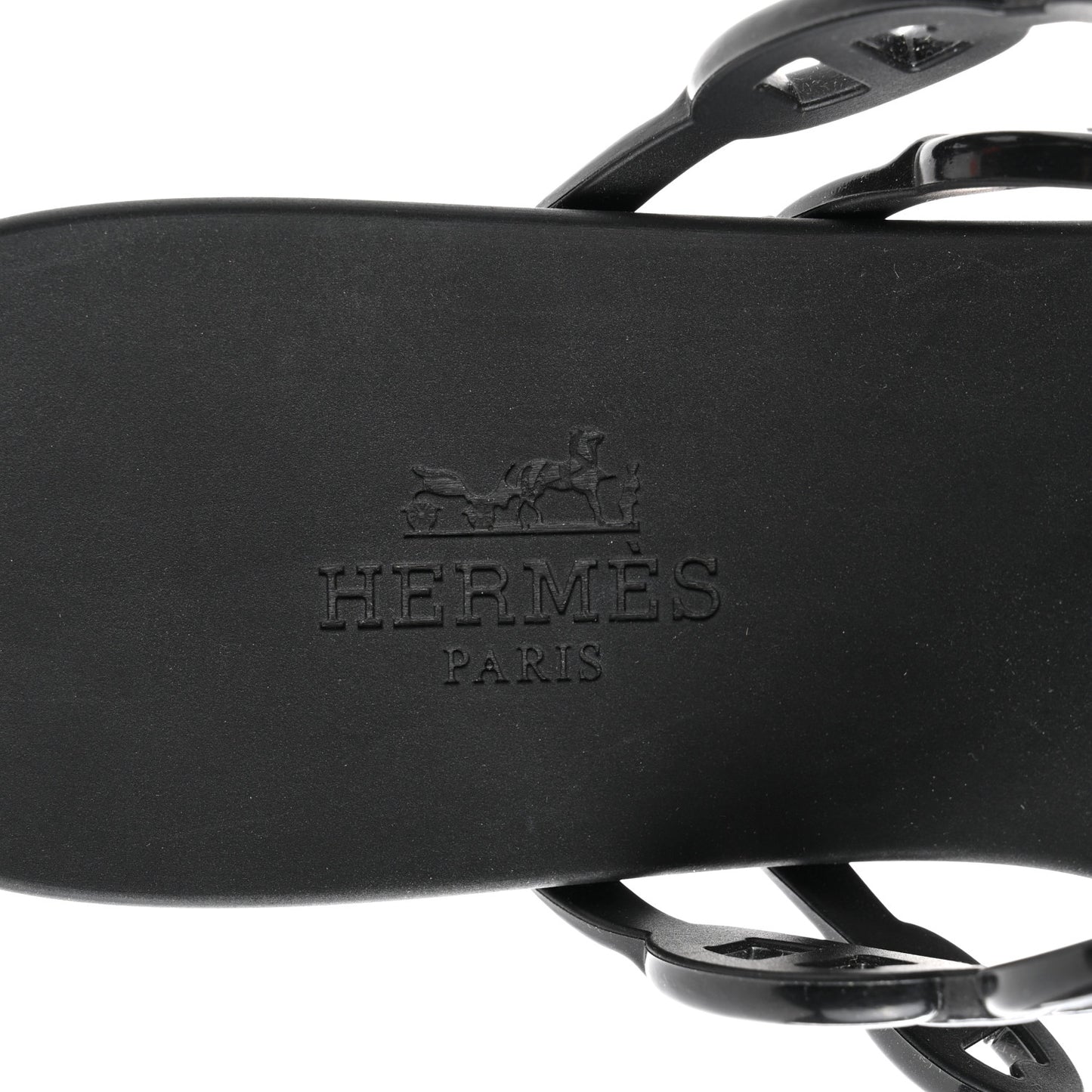 Rubber Chaine d'Ancre Island Sandals 35 Black