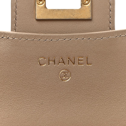 Chanel Metallic Calfskin Quilted 2.55 Reissue Compact Flap Wallet Gold 6 of 9