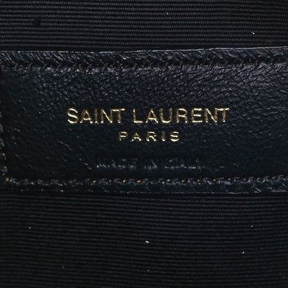 Saint Laurent Calfskin Matelasse Monogram Lou Camera Bag Dark Beige 10 of 11