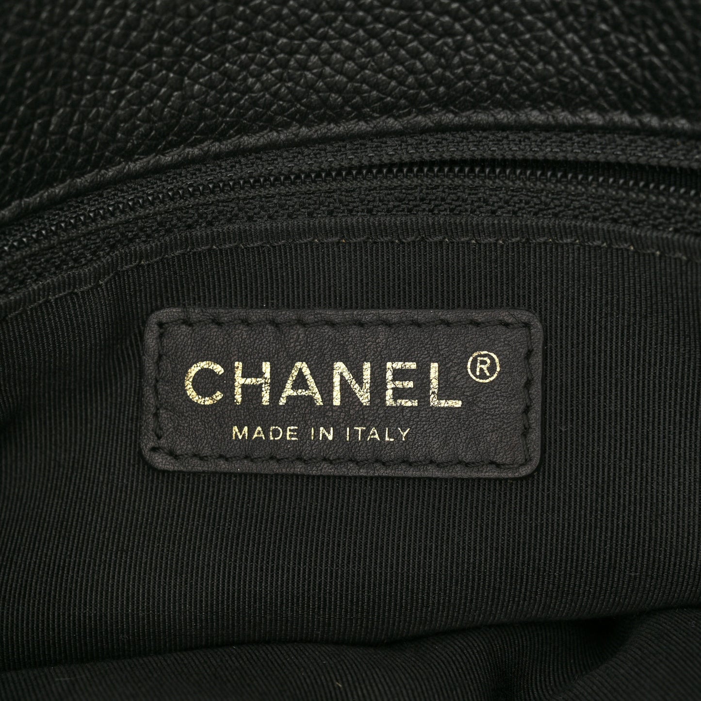 Calfskin Cerf Executive Shopper Tote Black