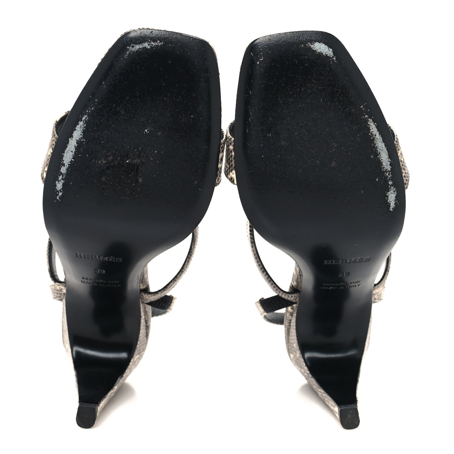 Hermes Lizard Glamour 95 Sandals 39 Ombre 5 of 9