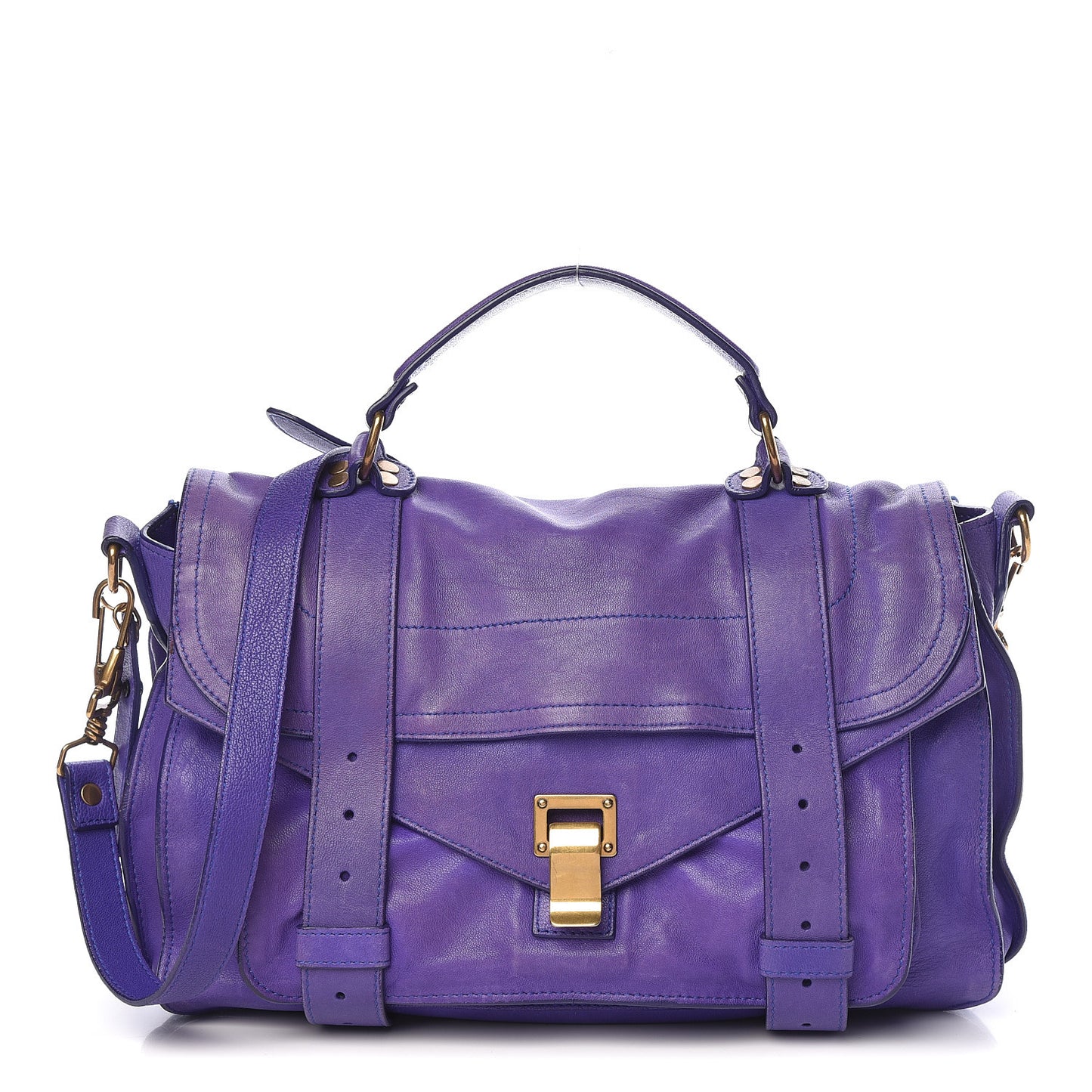 Lambskin Medium PS1 Satchel Purple Rain