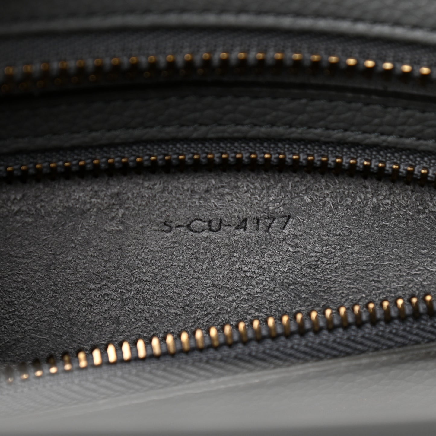Drummed Calfskin Mini Luggage Kohl