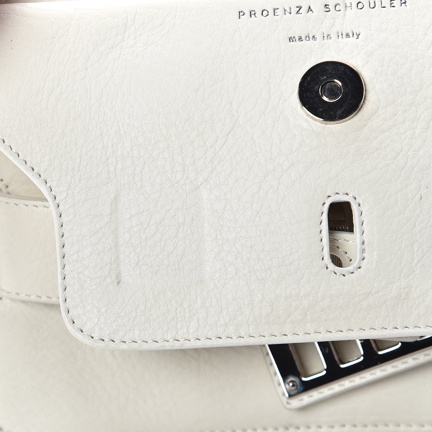 Proenza Schouler Calfskin Mini PS11 Classic Shoulder Bag White 8 of 17
