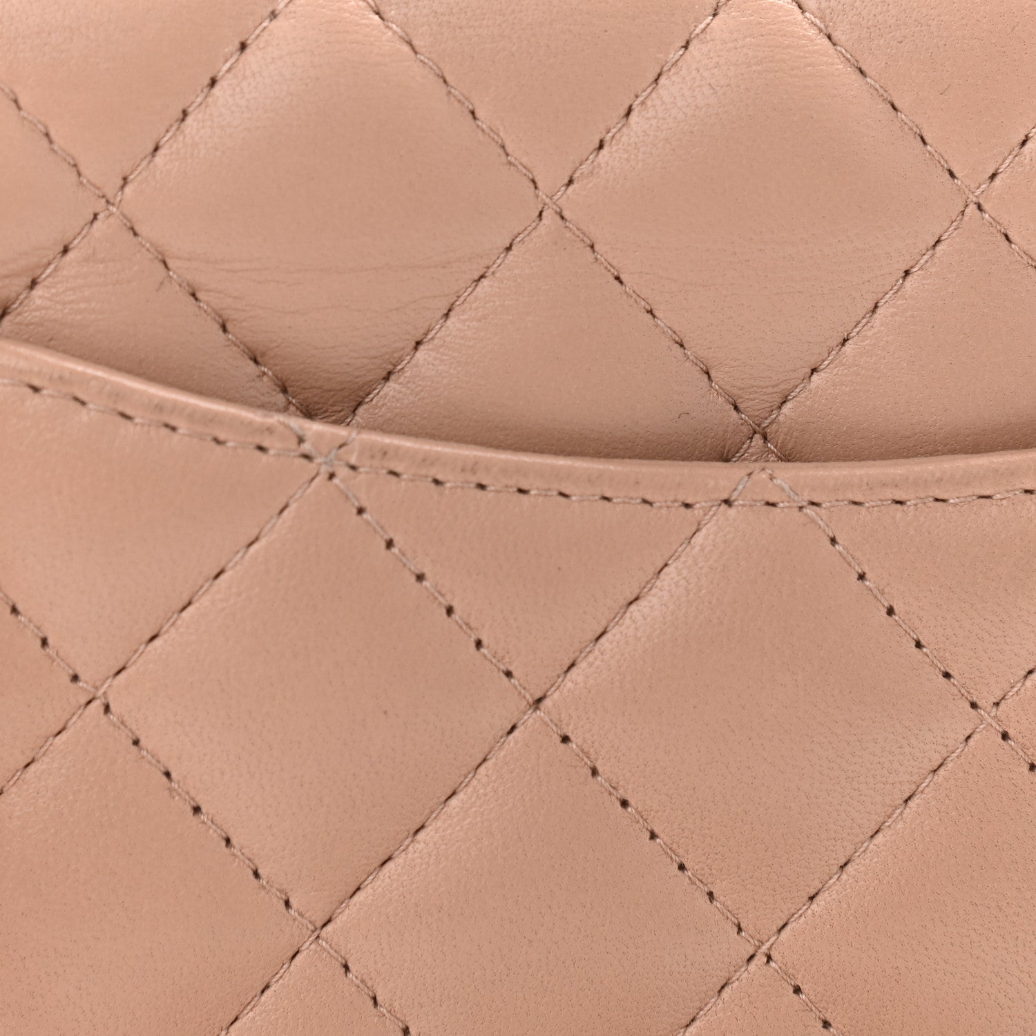 Chanel Lambskin Quilted Mini Rectangular Flap Beige 11 of 11