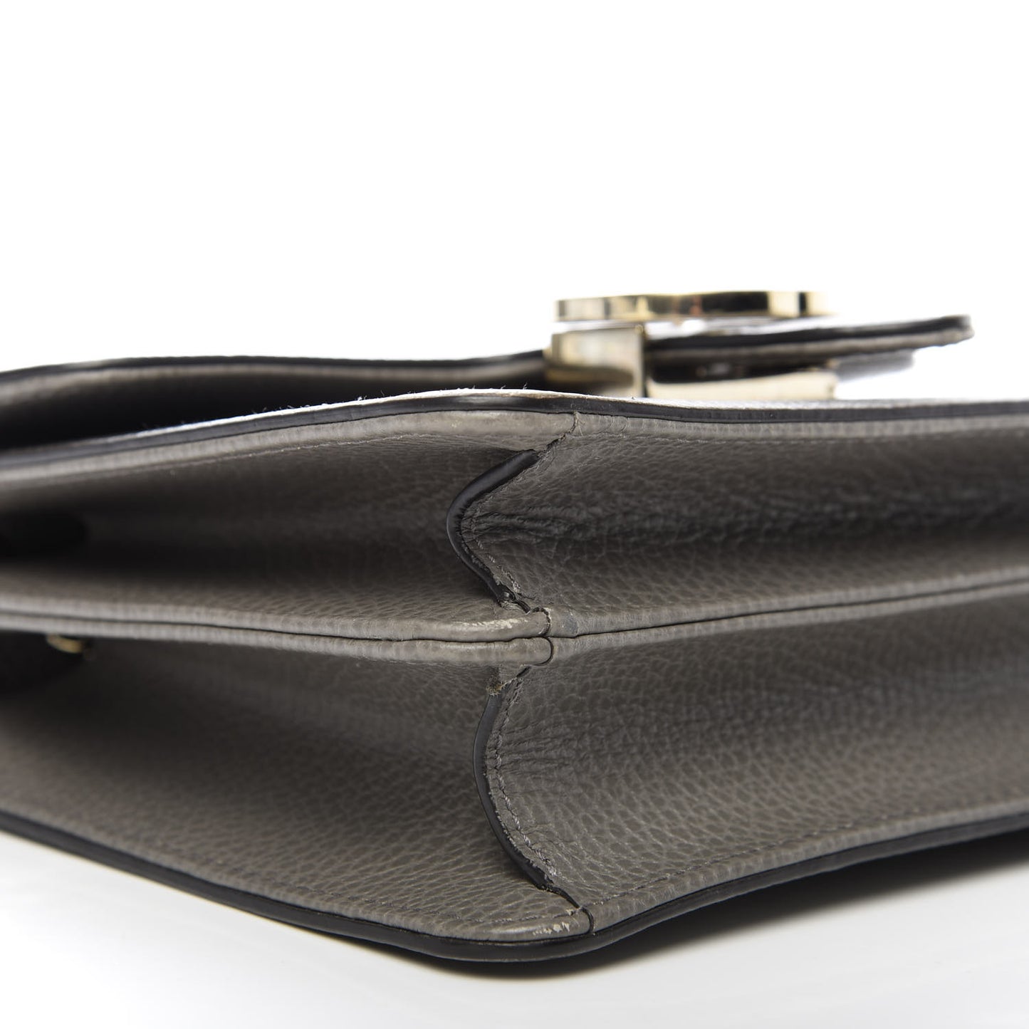 Dollar Calfskin Small Interlocking G Shoulder Bag Loess