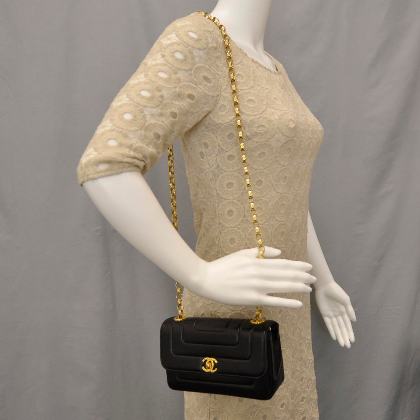 Lambskin Mini Flap Black
