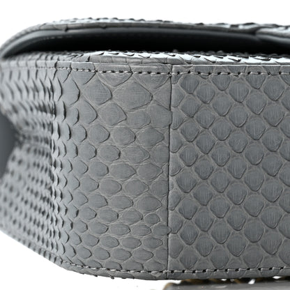 Chanel Snakeskin Mini Rectangular Flap Grey 8 of 11