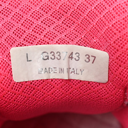Chanel Calfskin Fabric Sneakers 37 White Silver Fluo Pink 7 of 8