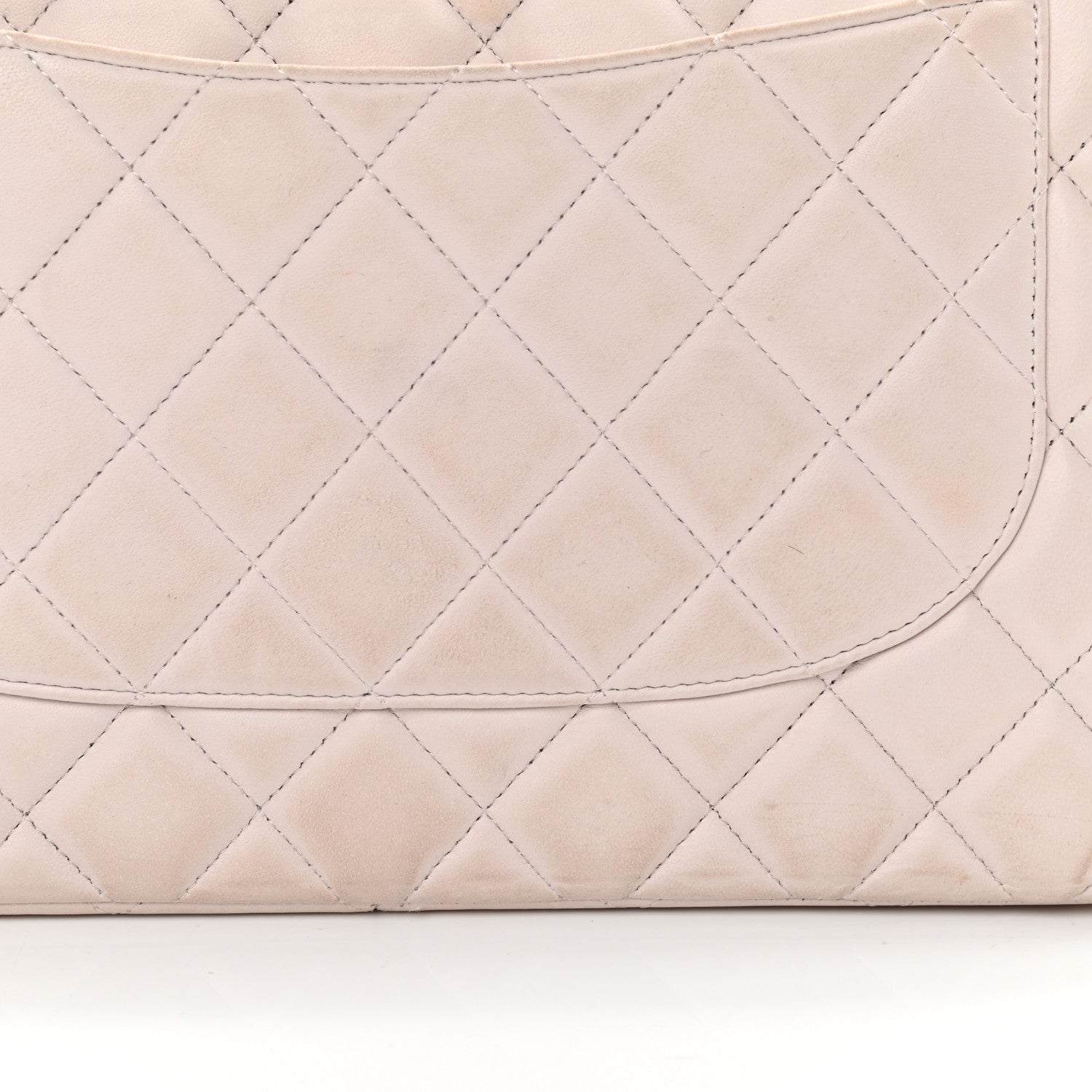 Chanel Lambskin Quilted Jumbo Double Flap Light Pink 17 of 19