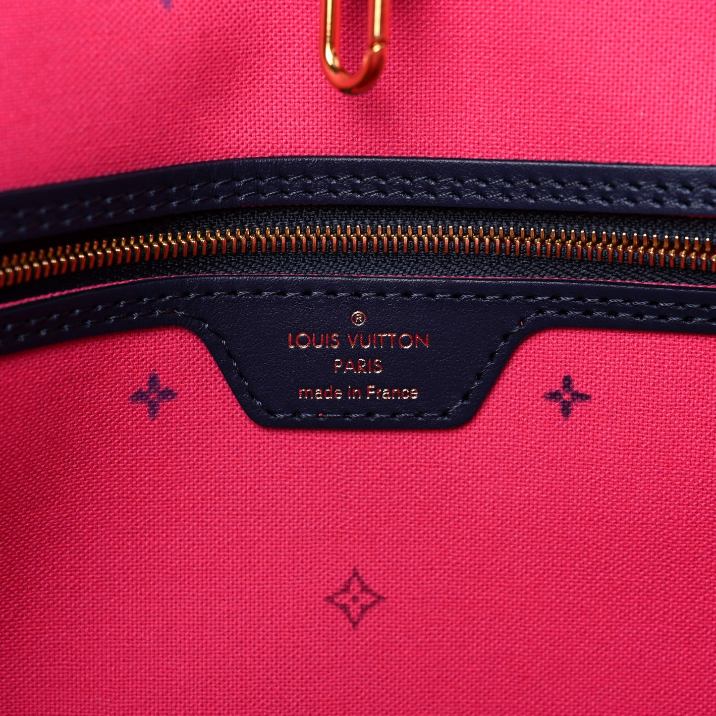 Monogram Giant Spring In The City Neverfull MM Midnight Fuchsia