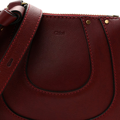 Chloe Grained Calfskin Nano Hayley Hobo Sienna Red 8 of 10
