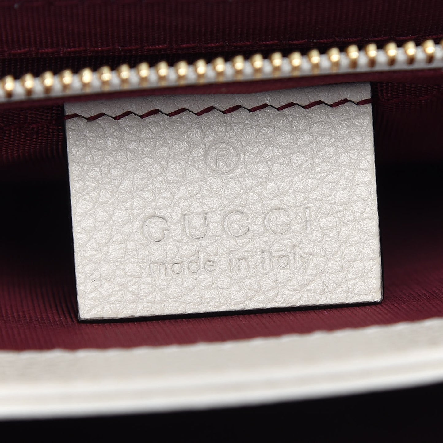 Grained Calfskin Small Zumi Shoulder Bag Mystic White