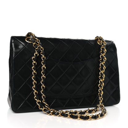 Chanel Lambskin Quilted Medium Double Flap Black 3 of 9