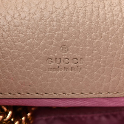 Gucci Dollar Calfskin Super Mini GG Marmont Chain Shoulder Bag Beige 6 of 13