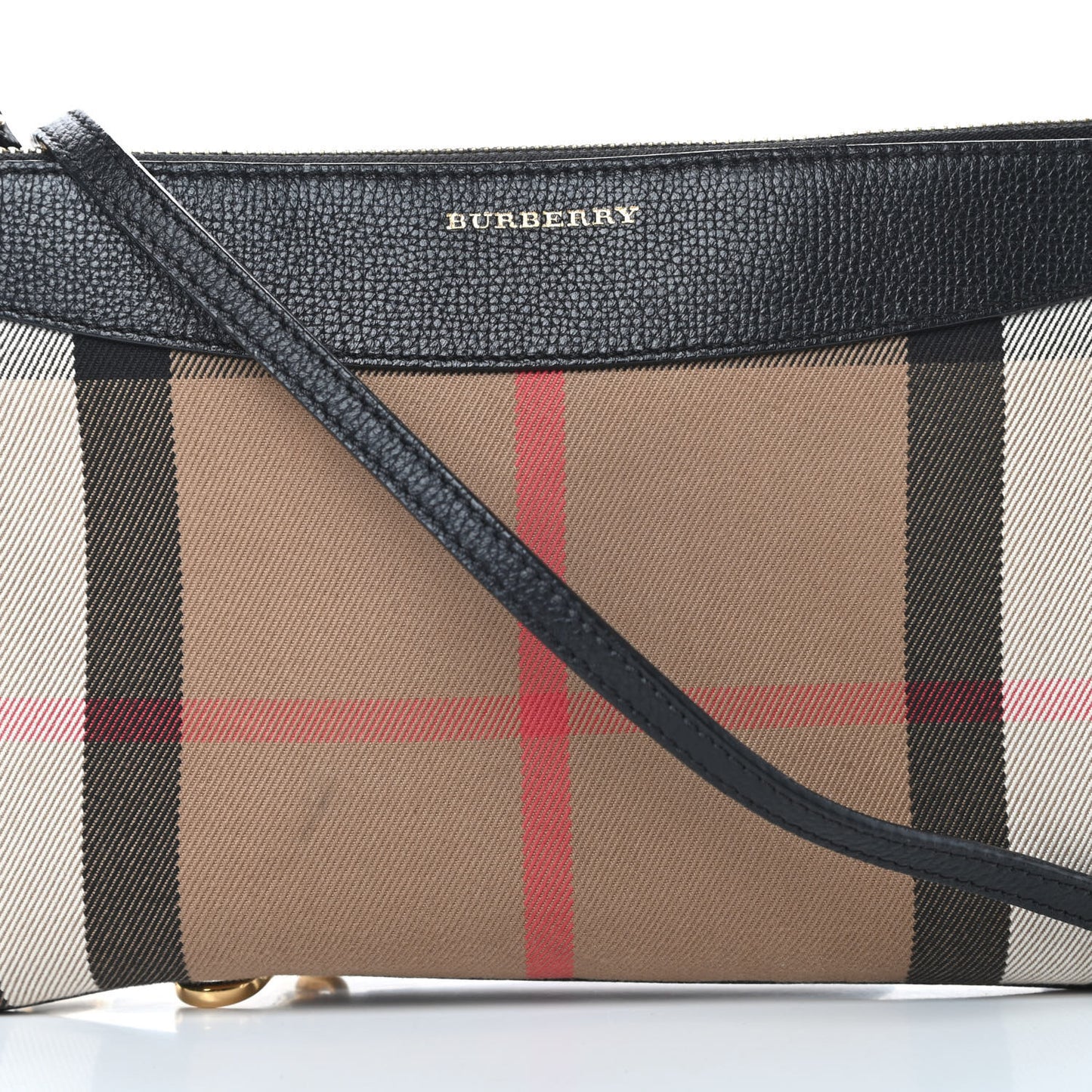 House Check Derby Peyton Crossbody Clutch Bag Black