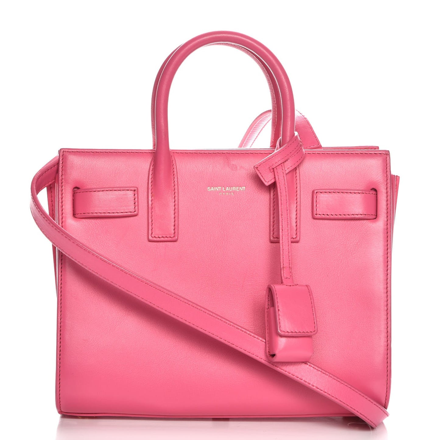 Calfskin Nano Sac De Jour Lipstick Fuchsia
