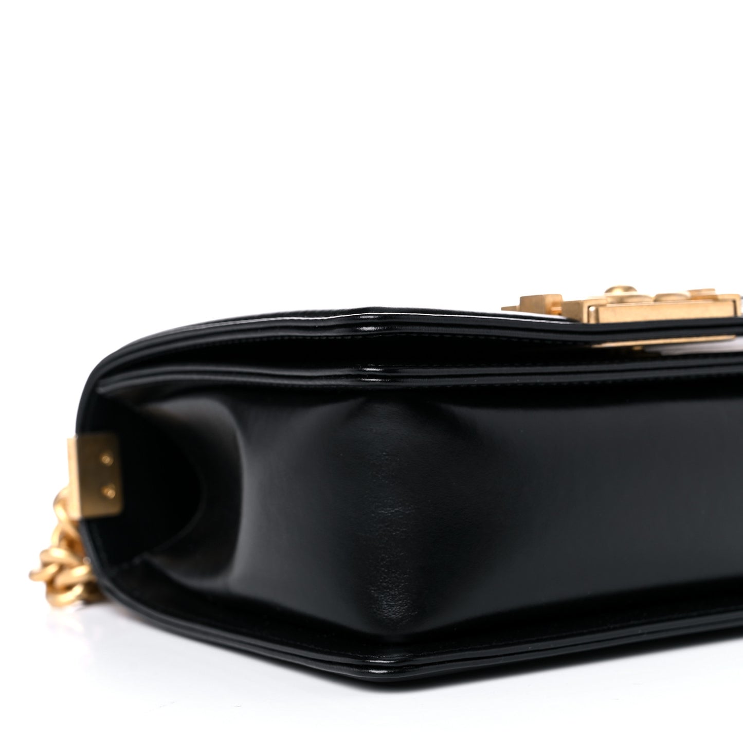 Calfskin Mini Boy Flap Black