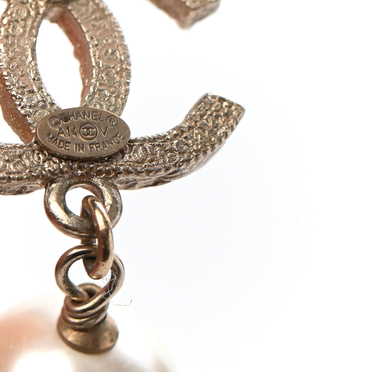 Chanel Crystal Pearl CC Drop Earrings 4 of 4