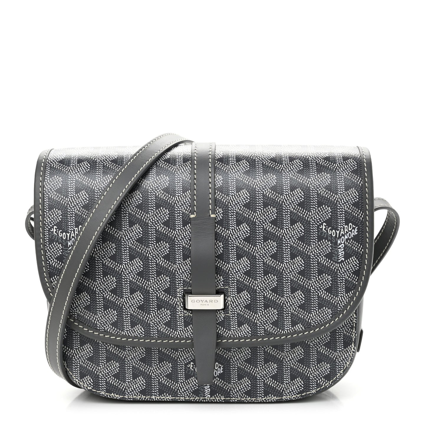 Goyardine Belvedere II PM Messenger Bag Gray