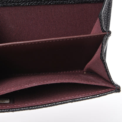 Chanel Caviar Quilted Flap Card Holder Wallet Black 5 of 11