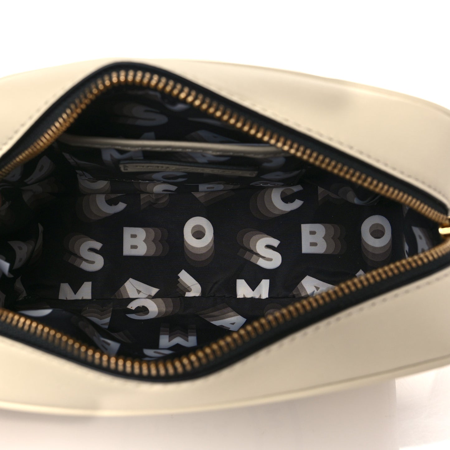 Calfskin Signet Flash Camera Bag White