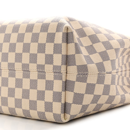 Louis Vuitton Damier Azur Graceful MM Rose Ballerine 9 of 10