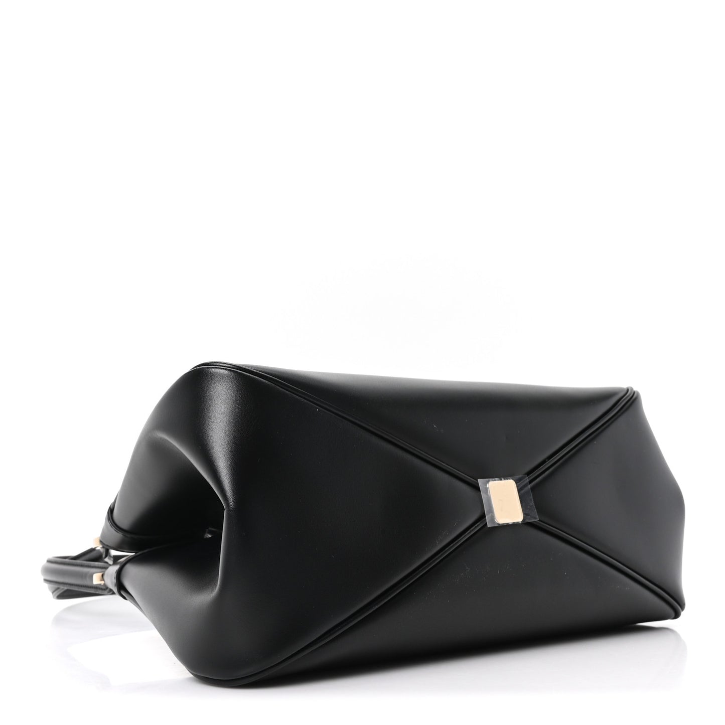 Calfskin Medium Key Shoulder Bag Black