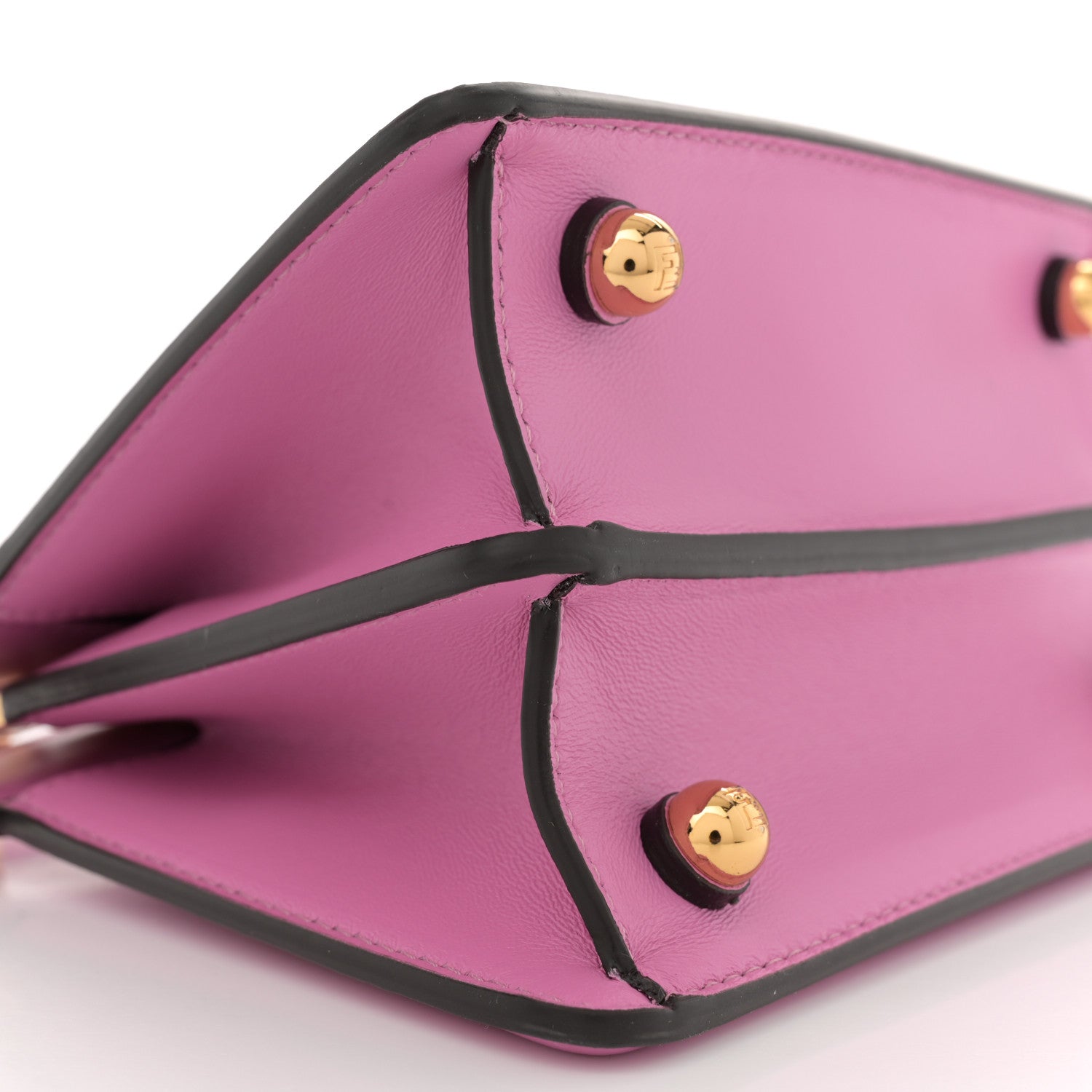 Fendi Shiny Nappa Petite Peekaboo I SEE U Satchel Rosa 9 of 11