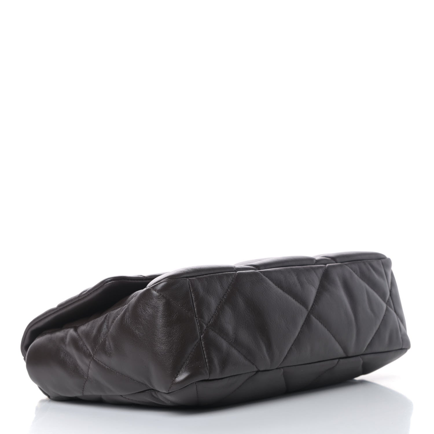 Chanel Lambskin Quilted Large Chanel 19 Flap Dark Brown 3 of 5