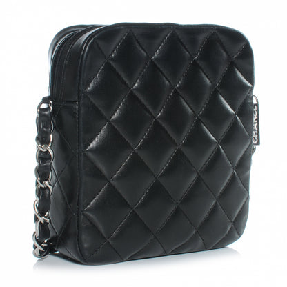 Chanel Lambskin Quilted Small Messenger Bag Black 3 of 7