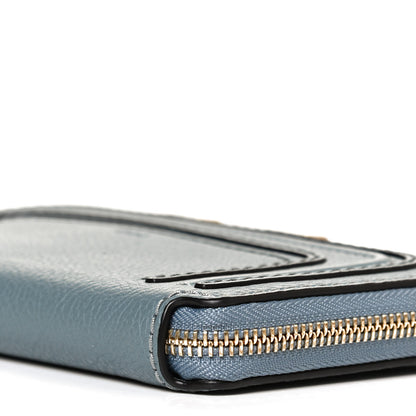 Chloe Grained Calfskin Marcie Long Zip Around Wallet Cloudy Blue 8 of 8