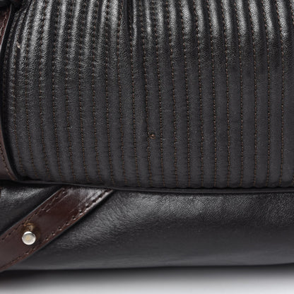 Burberry Calfskin Quilted Belt Tote Black 15 of 21