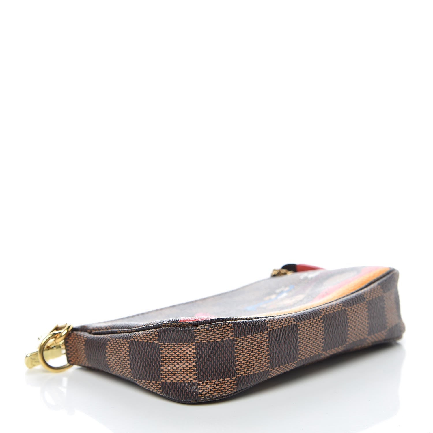 Louis Vuitton Damier Ebene 2015 Christmas Animation Mini Pochette Accessories 4 of 9