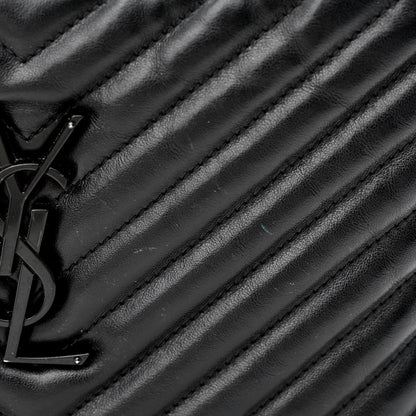Saint Laurent Calfskin Matelasse Monogram Monochrome Lou Camera Bag Black 12 of 18