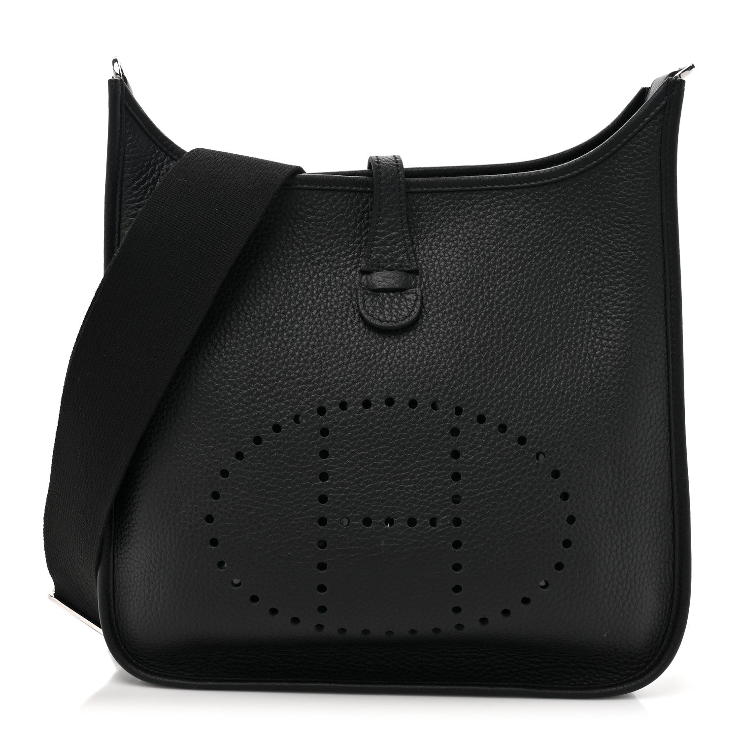 Hermes Taurillon Clemence EVELYNE III PM Bleu Nuit 1 of 12