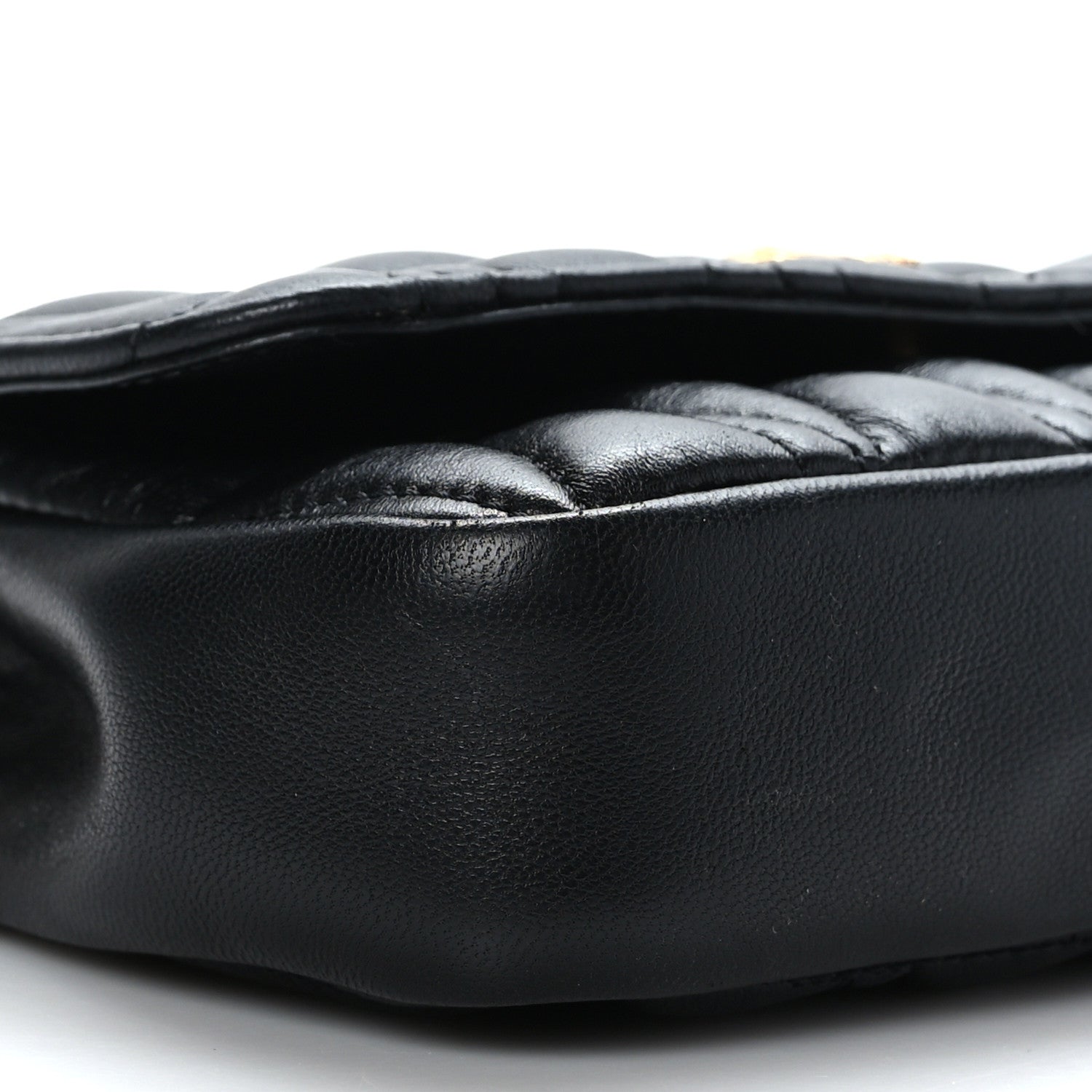 Versace Nappa Quilted Virtus Evening Bag Black 7 of 8