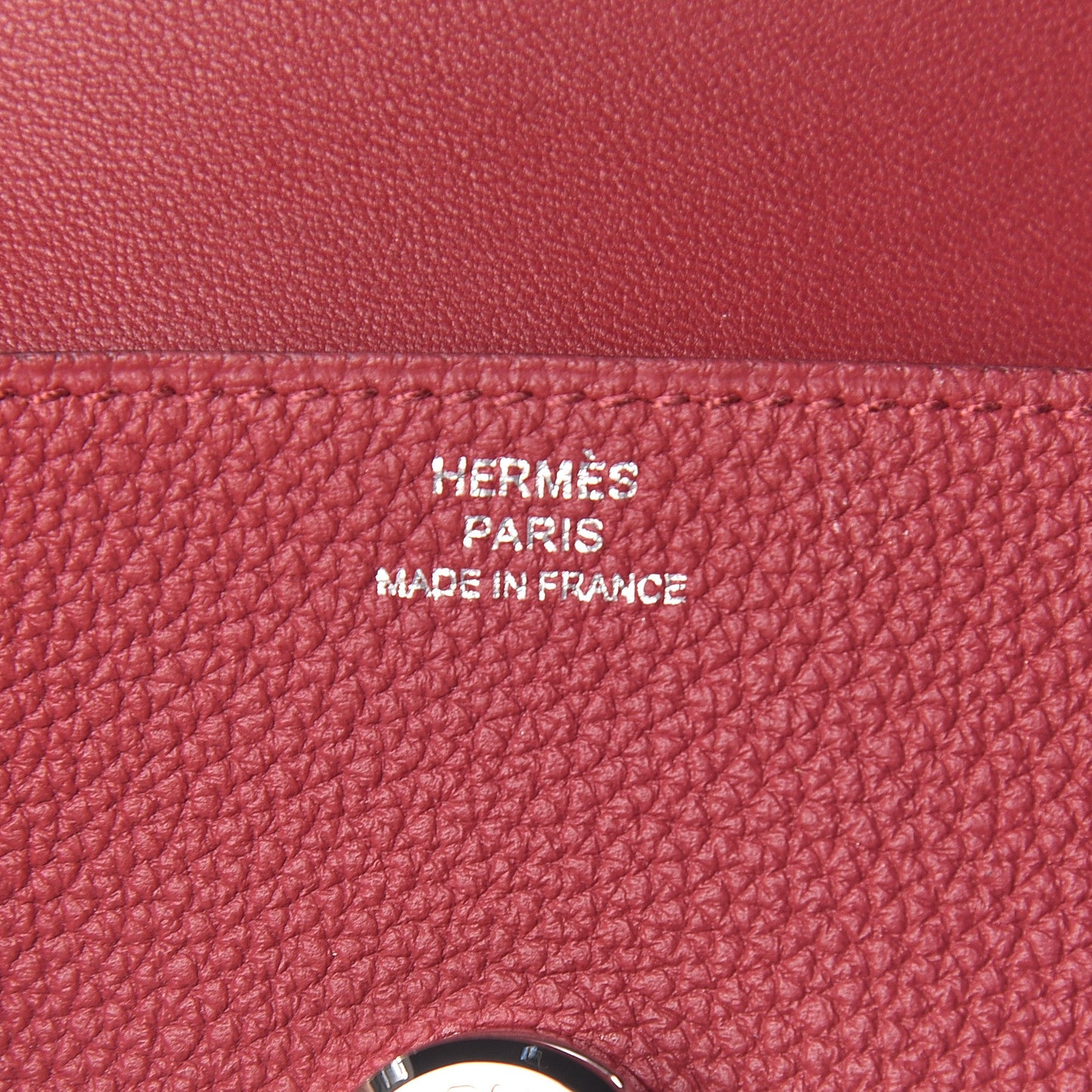 Togo Dogon Card Case Rouge Grenat