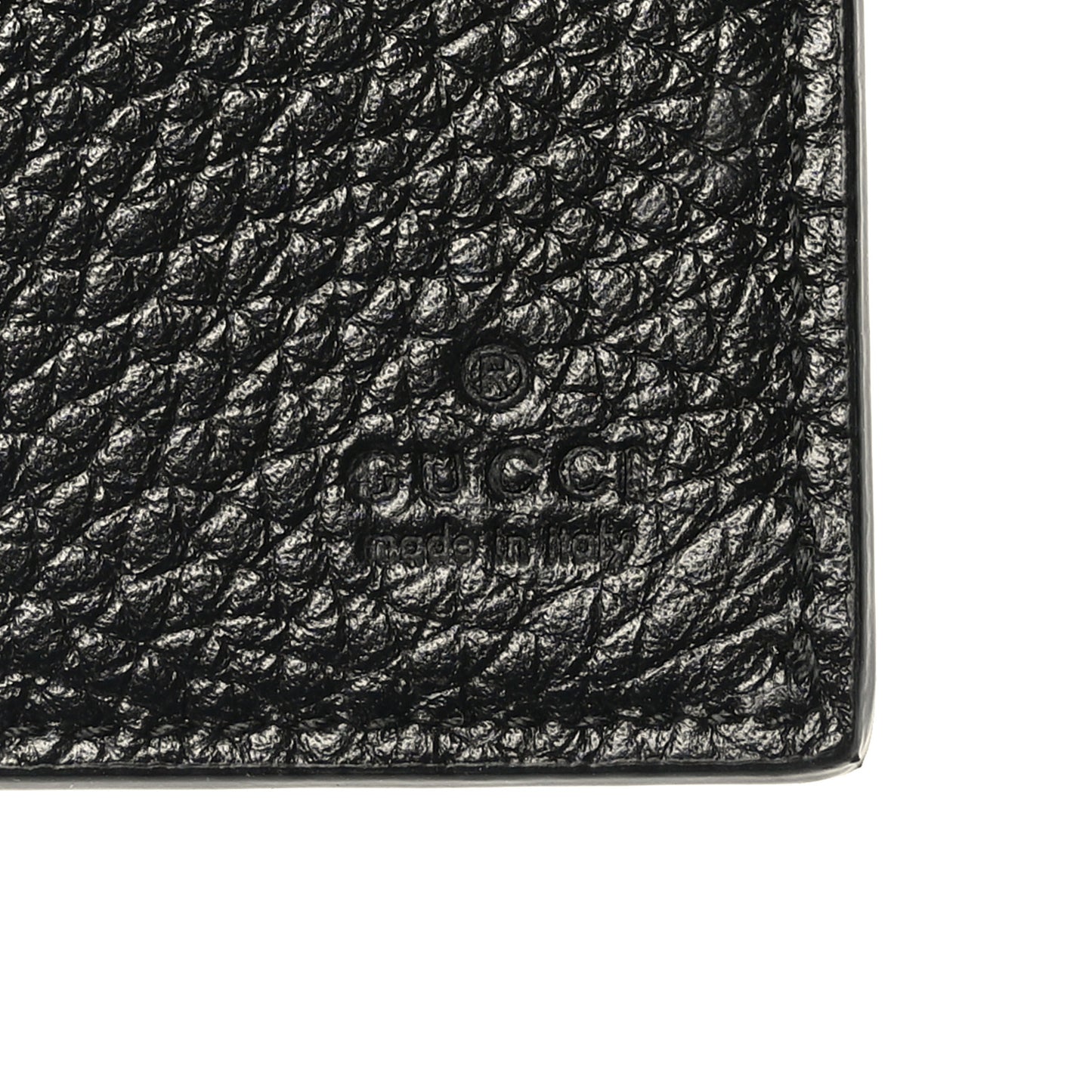 Piuma Calfskin Jumbo GG Embossed Wallet Black
