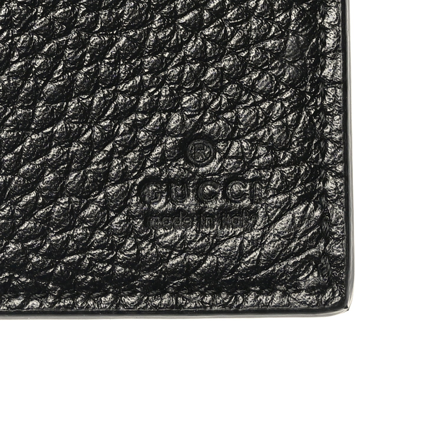 Gucci Piuma Calfskin Jumbo GG Embossed Wallet Black 6 of 6