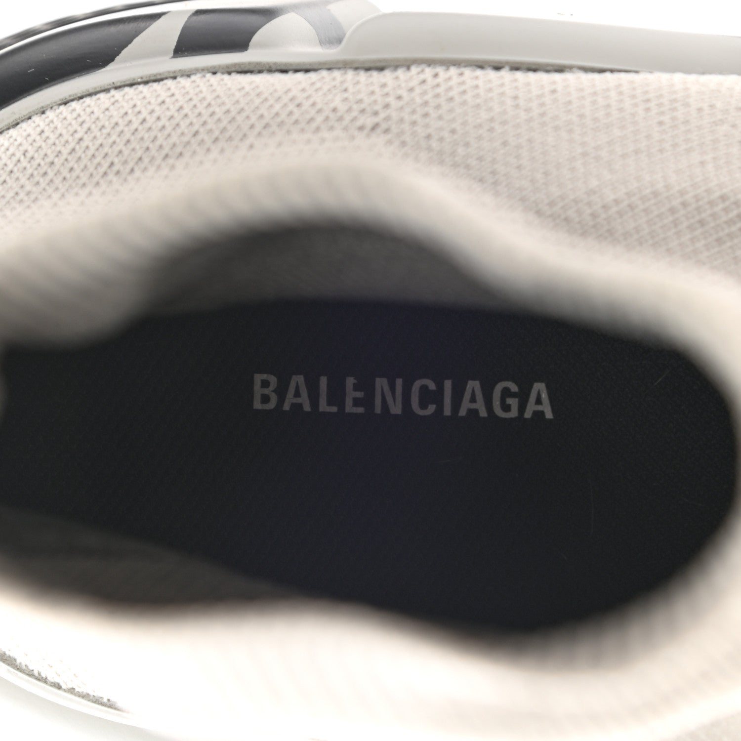 Balenciaga Neoprene Knit Mens Speed Graffiti Sneakers 42 Grey Black 7 of 12