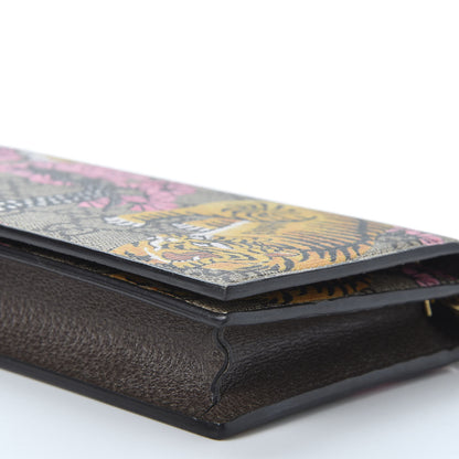 Gucci GG Supreme Monogram Bengal Chain Wallet Beige Pink 6 of 10
