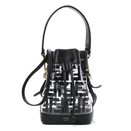 Fendi TPU FF Vitello Grace F is Fendi Mini Mon Tresor Bucket Bag Black 1 of 10