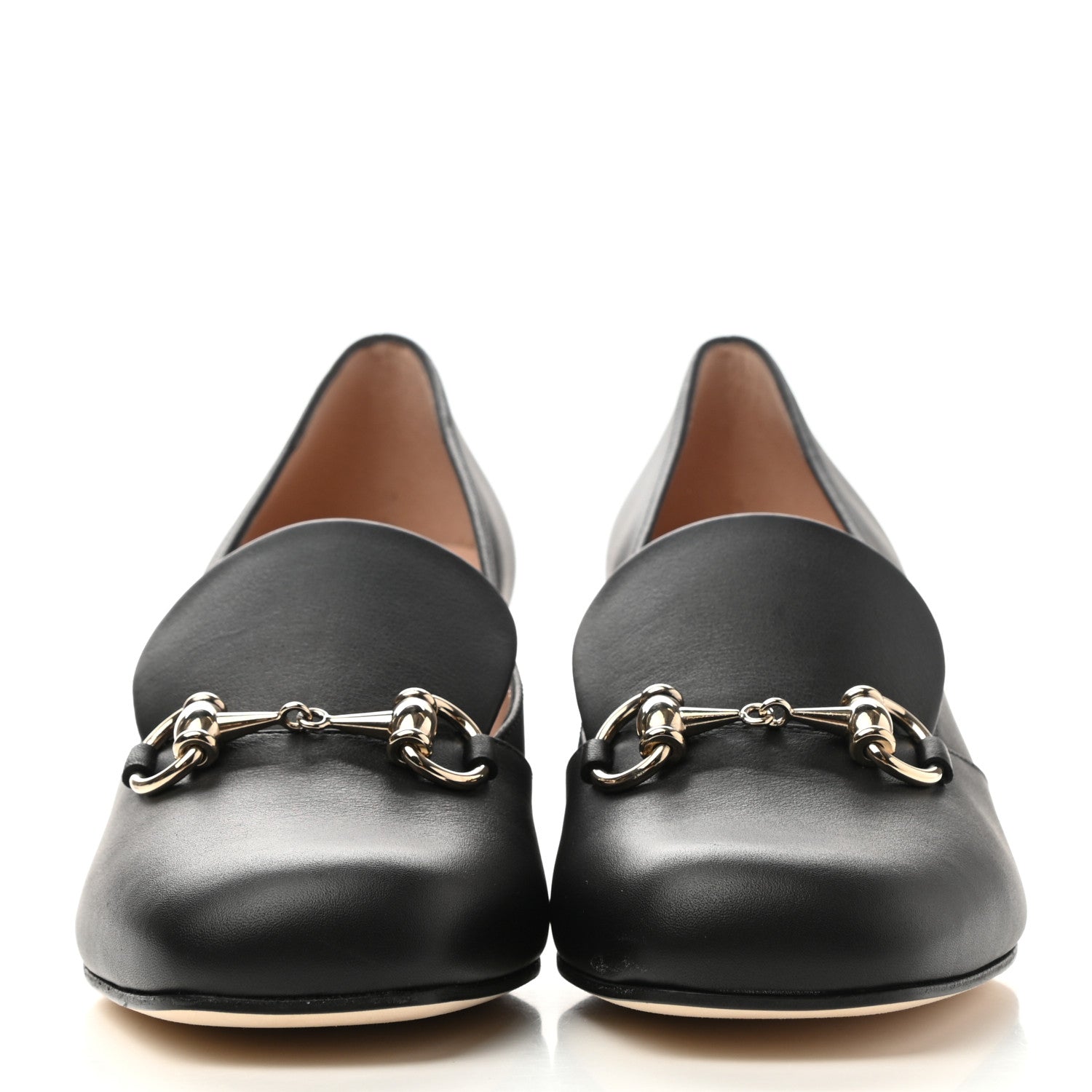 Gucci Calfskin Horsebit Loafer 37.5 Black 2 of 9