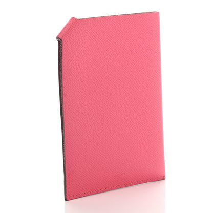 Hermes Epsom Tarmac PM Passport Holder Rose Azalee 3 of 10