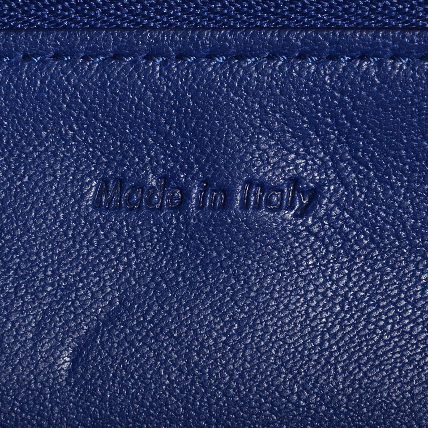 Lambskin Bi-Color Solo Clutch Pouch Indigo Black