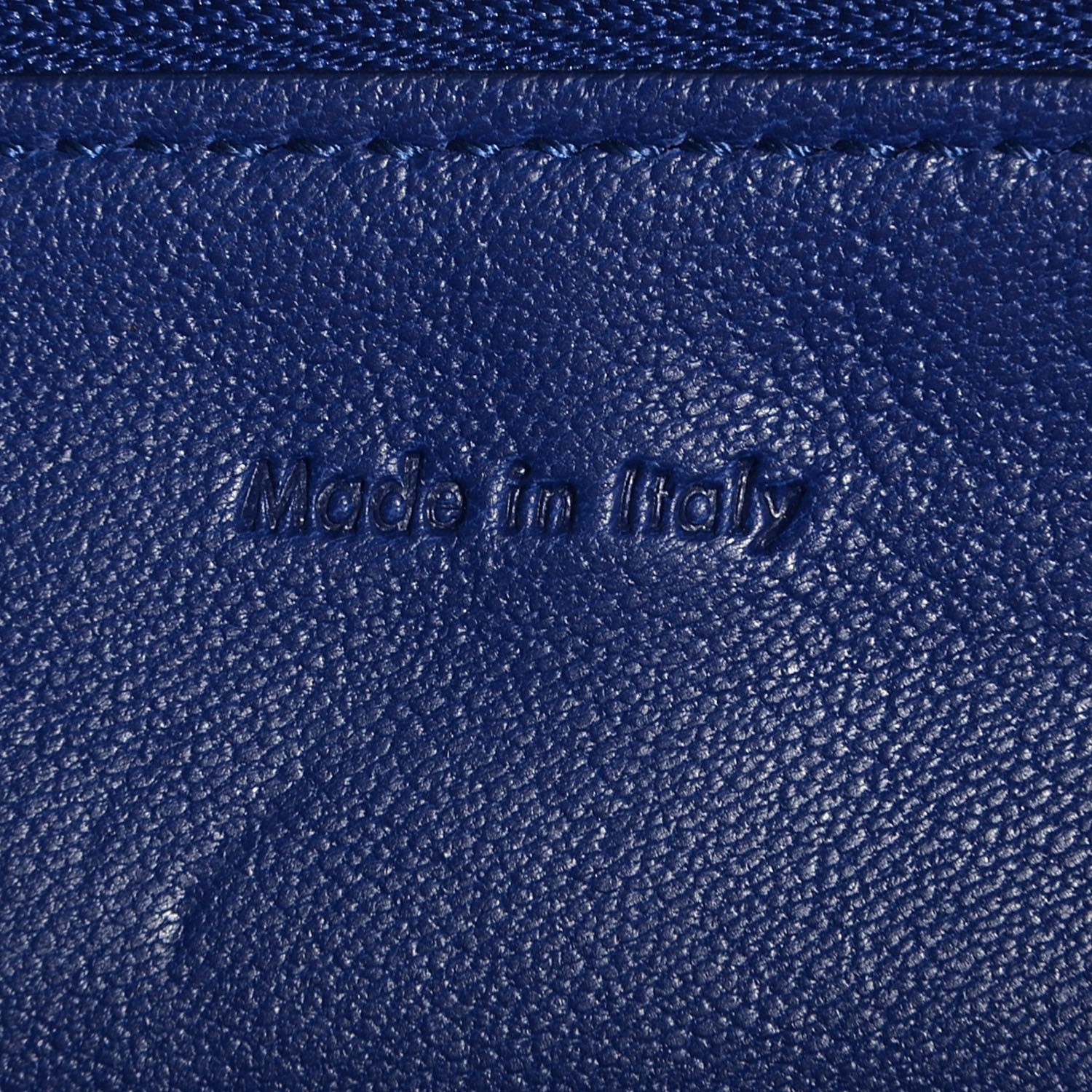 Celine Lambskin Bi-Color Solo Clutch Pouch Indigo Black 6 of 9