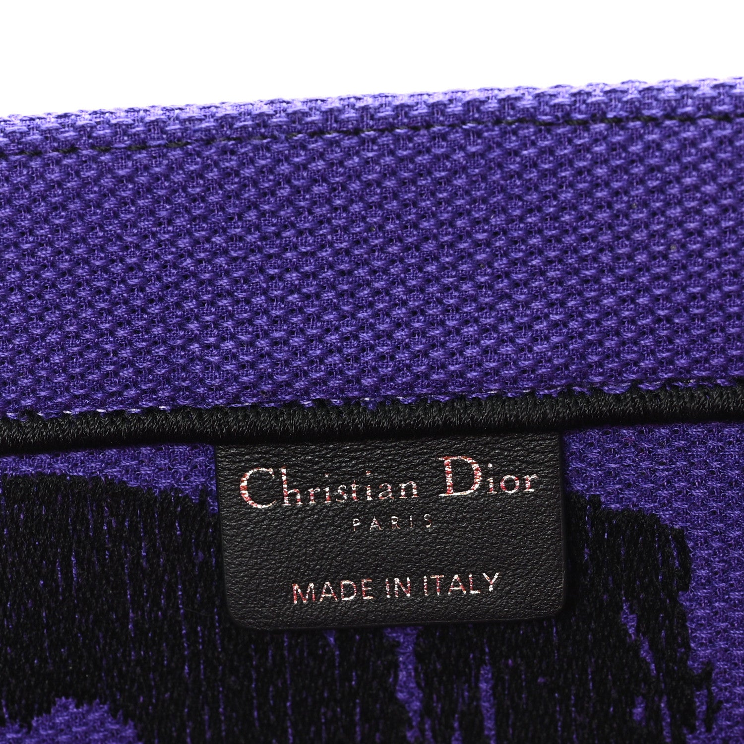 Christian Dior Canvas Embroidered Large Miss Dior Graffiti Book Tote Fuchsia Purple 6 of 12