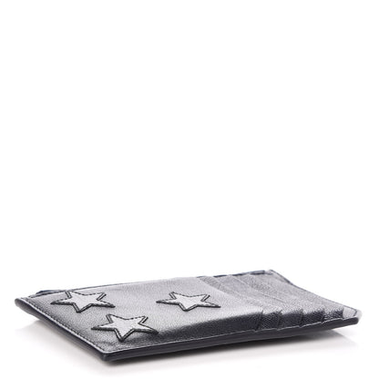 Saint Laurent Calfskin 5 Fragments Stars Zip Pouch Card Holder Blue 4 of 8